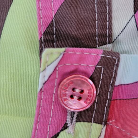 Vintage Emilio Pucci Mid Century Phicodelic Print Dress Size 6 Cotton Jersey - Picture 14 of 16